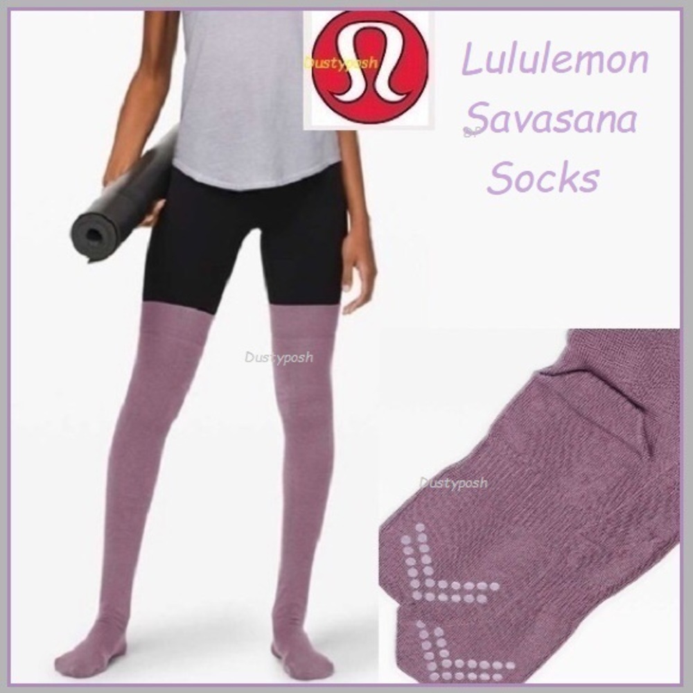 Lululemon Savasana Thigh High Sock Over The Knee Yoga Workout Long Birthday Gift